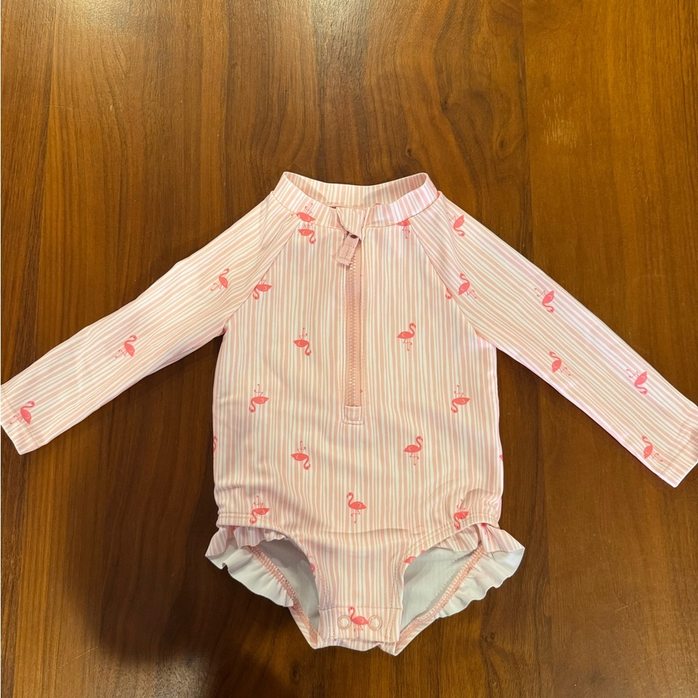 Carter's Pink Flamingo Swimsuit, 6m
